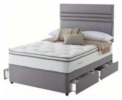 Sealy - 1400 Pocket Memory Pillowtop 4 Drawer - Double - Divan